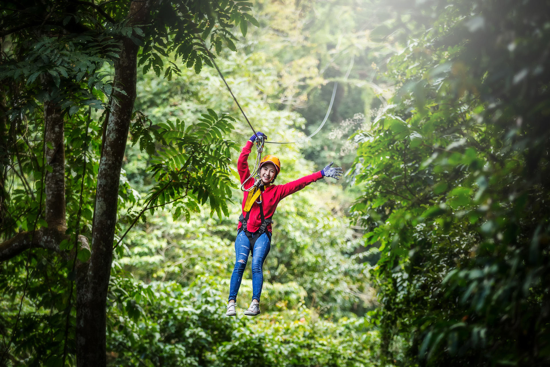  Ziplining in Honduras